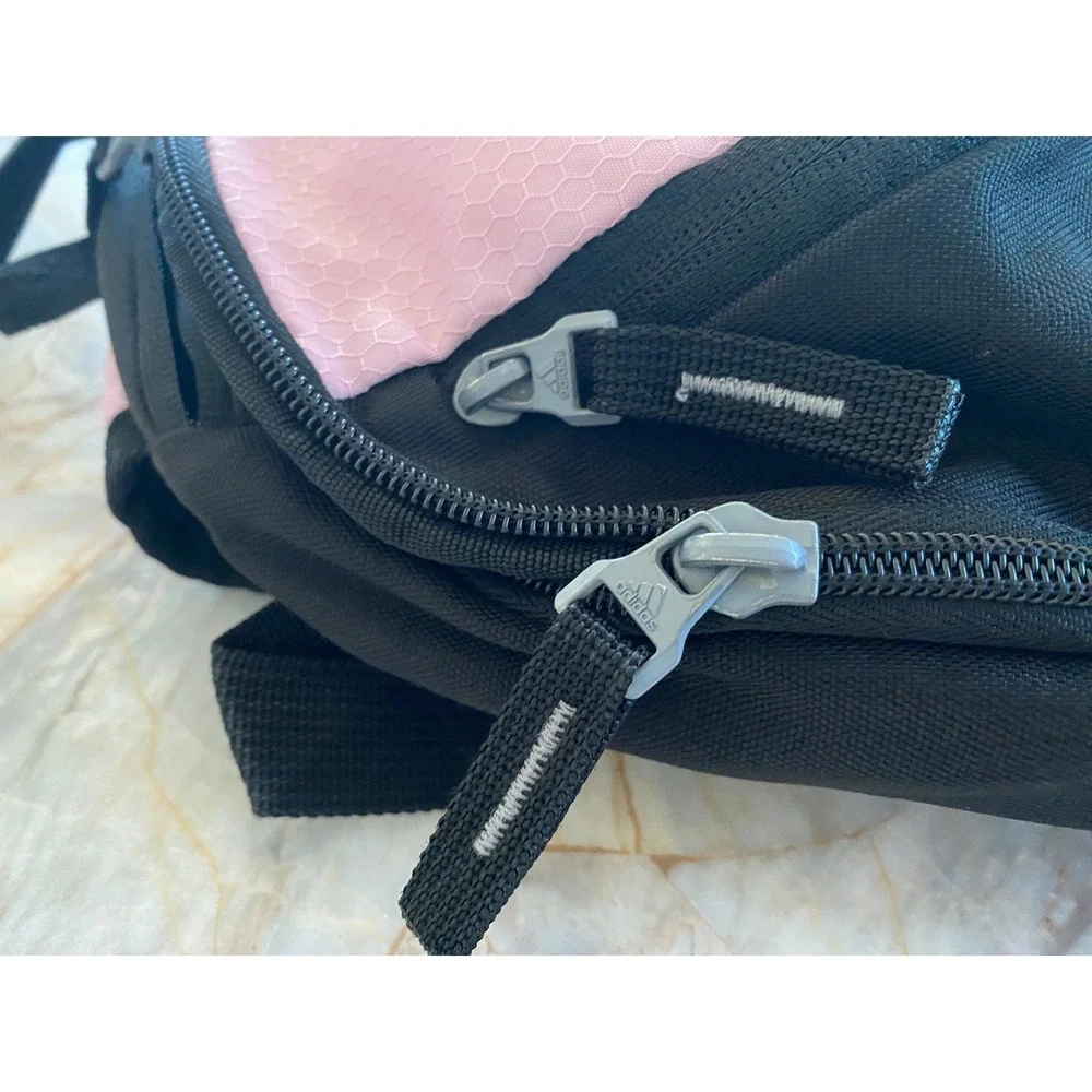 Adidas Hydroshield Backpack Pink Black Honeycomb Water Resistant Sports Bag